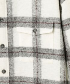 JOSEPH ABBOUD MOUNTAIN 【SPACE／UNISEX】フランネルジャージーブロック シャツ