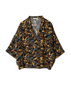 CRAFT STANDARD BOUTIQUE レーヨン柄プリントワイドシャツ