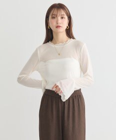 earth music&ecology フロッキードットメロープルオーバー