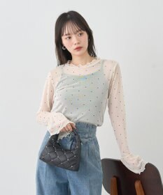 earth music&ecology フロッキードットメロープルオーバー