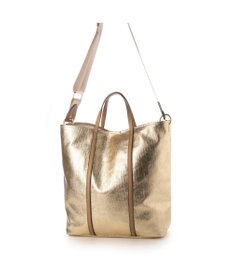 UNBILLION カシュカシュ cachecache / メタリックキャンバス1枚仕立て2wayトートバッグ
