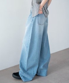 WEGO ワイドカーブデニムパンツ