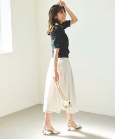 Feroux 【洗える】バイカラー襟 ニット