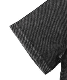 WEGO ヴィンテージウォッシュワンポイントリブT