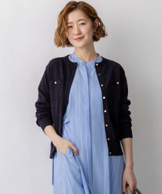 23区 L 【先行予約】プレミアムビオコットン ポケット カーディガン