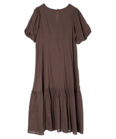 earth music&ecology コットンボイルパフスリーブワンピース