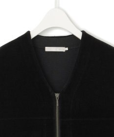 ICB L 【洗える】コットンシェニール ジレワンピース