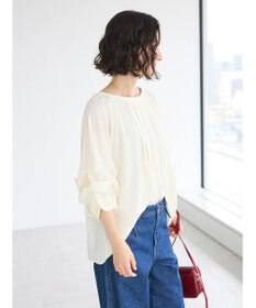 CRAFT STANDARD BOUTIQUE ピンタックホイップスリーブブラウス