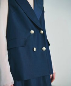 GRACE CONTINENTAL セーラーカラーサテンベスト