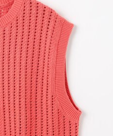 ANY L パターンメッシュニットベスト