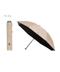 MOONBAT 【軽量/大きめ】POLO RALPH LAUREN 遮光 晴雨兼用 折りたたみ日傘 ワンポイント ポロポニー 60cm