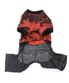 PET PARADISE Lee タイダイ つなぎパンツ  小型犬