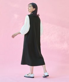 ANY 【2WAY・洗える】Vネック ジレワンピース