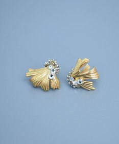 monshiro イチョウビーズピアス