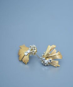 monshiro イチョウビーズピアス