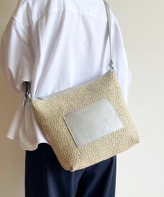 Hekhèr Le Style de Vie 【日本製 / 3WAY】ジュート×牛革 ショルダーバッグmedium