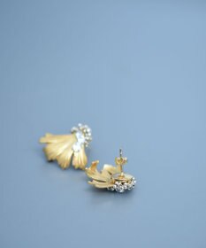 monshiro イチョウビーズピアス