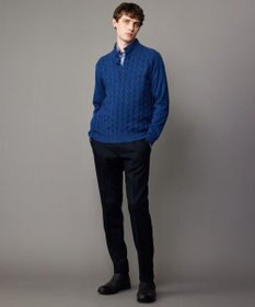 JOSEPH ABBOUD 【ストレッチ/JAPANファブリック】カシミヤブレンドリサイクルウール パンツ