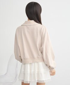 earth music&ecology ハーフジップラインプルオーバー