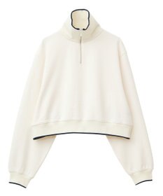 earth music&ecology ハーフジップラインプルオーバー