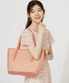 ANY SIS ストライプカラー かごバッグ