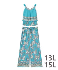 San-ai Resort（三愛水着楽園） ロングパンツセット　13L・15L　【Coral veil（コーラルヴェール）】