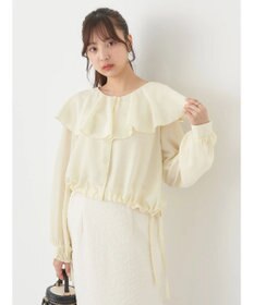 earth music&ecology ラッフルシアードロストブラウス