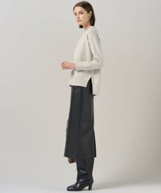 ICB 【新色追加】ソフトカシミヤミックス クルーネックニット