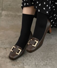 Pointer 日本製 本革バックルパンプス