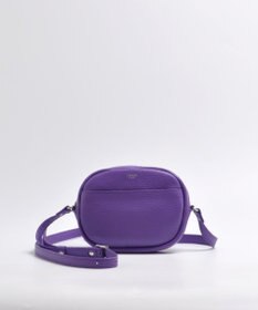 blancle シュリンクレザー ラウンドショルダーバッグ