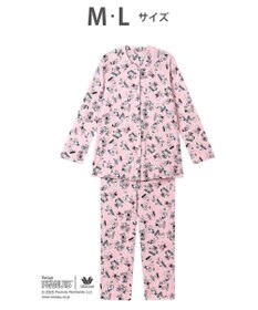 WACOAL ワコール_リラックス＆スリープ パジャマ 長袖 長ズボン 綿100%(本体) PEANUTS スヌーピー レディース FDX553 /ワコール