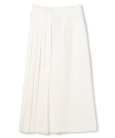 BEIGE， 【セットアップ対応・洗える・BAILA 11月号掲載】ZEPHYR / ウールライクアシンメトリープリーツスカート