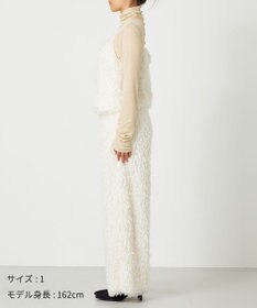 NAVE 【Nave・洗える】フェザーフリンジ キャミソールブラウス