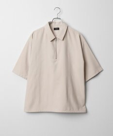 WEGO 【LUCY】アイススウェードハーフジップシャツ（S）