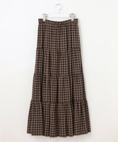 23区 【SLOW/一部店舗限定】ブライトリネン  ティアード スカート