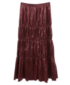 Green Parks チンツ加工シャーリングスカート