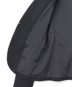 ICB 【UVカット・洗える】ウール2WAYストレッチ ノーカラージャケット