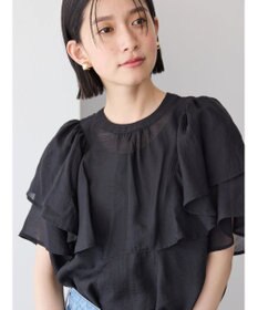 AMERICAN HOLIC 接触冷感シアーフリルブラウス