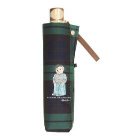 MOONBAT POLO RALPH LAURE(ポロ ラルフローレン) 折りたたみ傘 チェック ポロベア ワンポイント