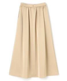 uncrave シャイニーダブルサテン フレアスカート