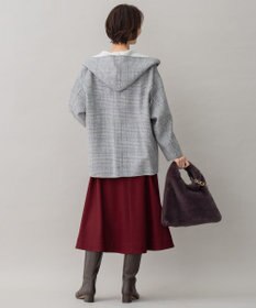 自由区 【リバーシブル】ウールリバー フード付きショートコート