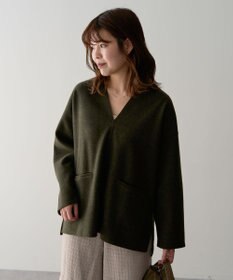 Green Parks 圧縮ポンチキーネックプルオーバー