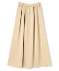 uncrave シャイニーダブルサテン フレアスカート