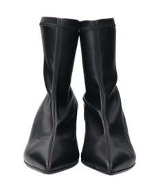 INTER-CHAUSSURES 【FABIO RUSCONI】ポインテッドトウストレッチショートブーツ