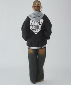 WEGO 【ユニセックス着用ITEM】グラフィックフードスタジャン