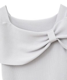 earth music&ecology リボン半袖ニットプルオーバー