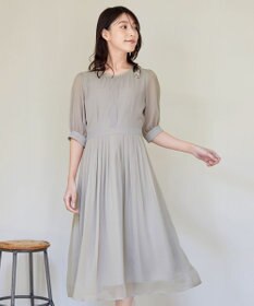 Tiaclasse 【洗える】シフォンワンピース