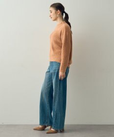 YECCA VECCA 2wayラメフェザーニット