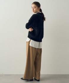 YECCA VECCA 2wayラメフェザーニット