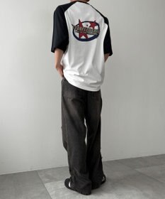 WEGO スターモチーフオーバーダイバギーパンツ